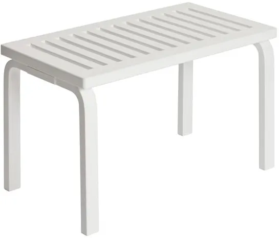 artek 153 Bench Size B L72.5 cm White Lacquered Birch
