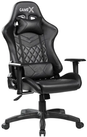 GameX GameX Lopez faux leather black 70x65x134cm