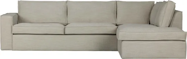 Freddie, corner sofa right, natural, H90x197x283 cm