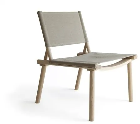 Nikari December Armchair, oiled ash/linen fabric