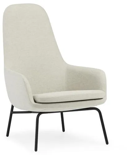 Normann Copenhagen Era Armchair High Black Steel/Main Line Flax MLF20