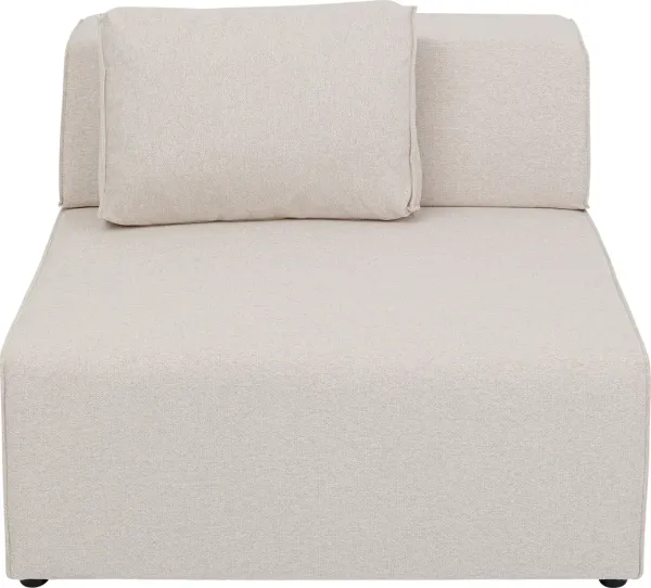 KARE DESIGN Infinity 2-Seater Elements Cream module, 100 cm - cream polyester and polypropylene